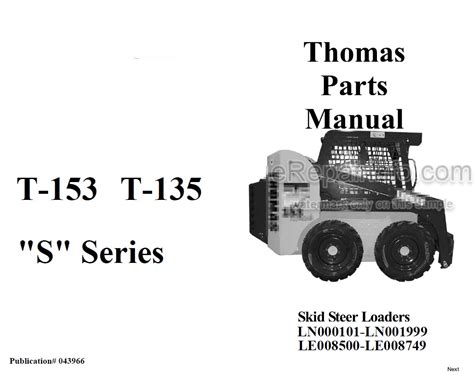 thomas 153 skid steer specs|thomas skid steer replacement parts.